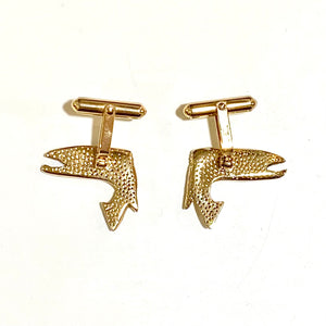 10ct Yellow Gold Fish Cufflinks