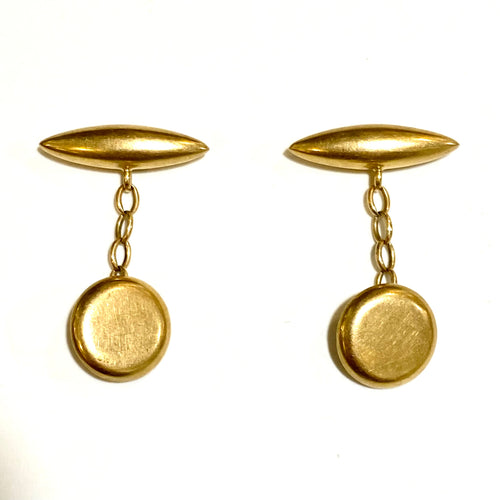 Antique Edwardian 15ct Yellow Gold Australian Cufflinks