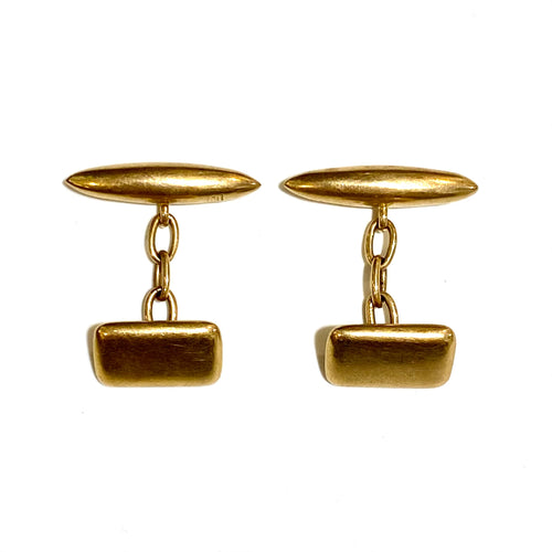 Antique Edwardian 15ct Yellow Gold Australian Cufflinks