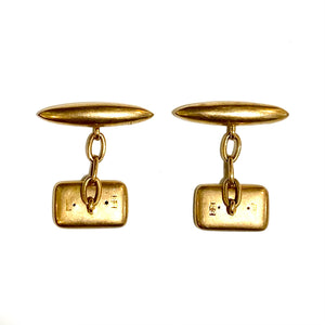 Antique Edwardian 15ct Yellow Gold Australian Cufflinks