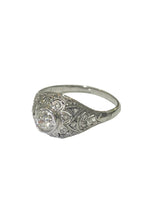 Antique Rose-cut Diamonds in Platinum