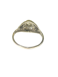 Antique Rose-cut Diamonds in Platinum