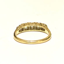 Antique 24ct Yellow Gold Old Cut Diamond Bridge Ring