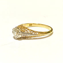 Antique 18ct Gold Old Cut Diamond Solitaire Ring