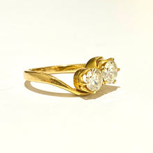 22ct Yellow Gold Diamond Moi-et-toi Ring