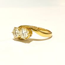 22ct Yellow Gold Diamond Moi-et-toi Ring