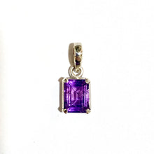 Dainty Sterling Silver Amethyst Pendant