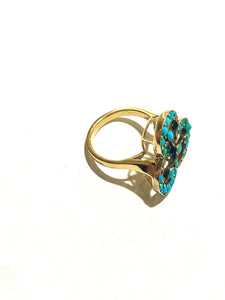 9ct Yellow Gold Turquoise Ring