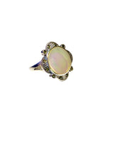 Mother of Pearl and Marcasite Ring in Sterling Silver