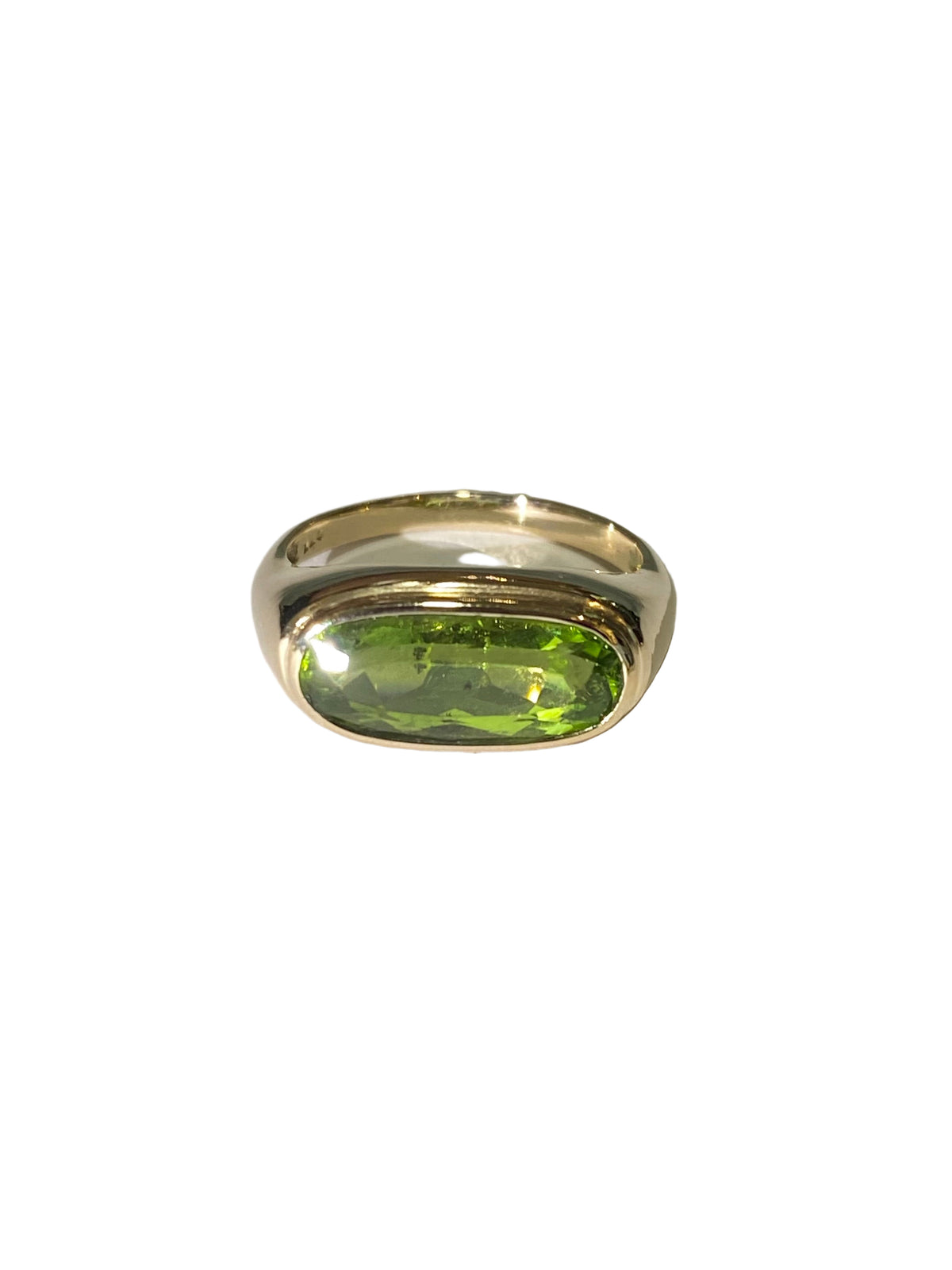 Peridot Ring in 9ct Yellow Gold