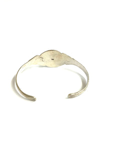 Sterling silver Navajo Indian Onyx set cuff $395