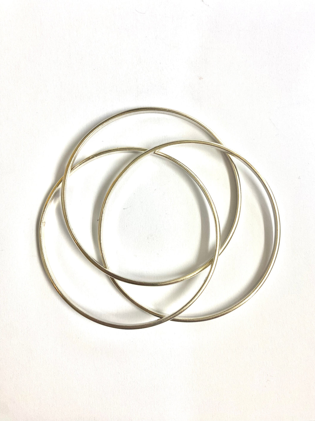 Sterling silver Bangles set $395 opening diameter 65mm