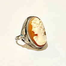 Sterling Silver Conch Shell Cameo Ring by Dorothy Wager