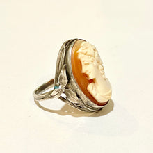 Sterling Silver Conch Shell Cameo Ring by Dorothy Wager