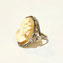 Sterling Silver Conch Shell Cameo Ring by Dorothy Wager