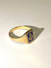 9ct Yellow Gold  Masonic Ring size W
