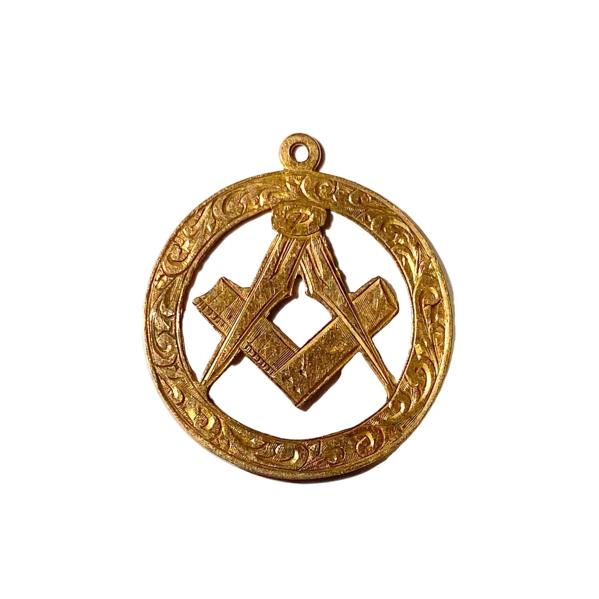 9ct Rose Gold Masonic Pendant