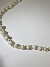 Antique Victorian Australian white Opal and Crystal Necklace