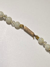 Antique Victorian Australian white Opal and Crystal Necklace