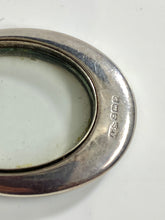 Sterling silver, black and ENAMEL glass locket