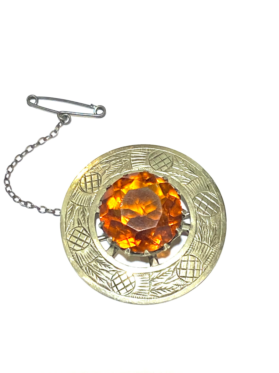 Scottish Citrine Brooch