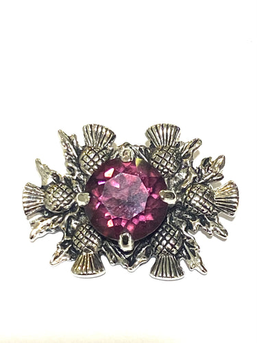 Scottish Amethyst Brooch