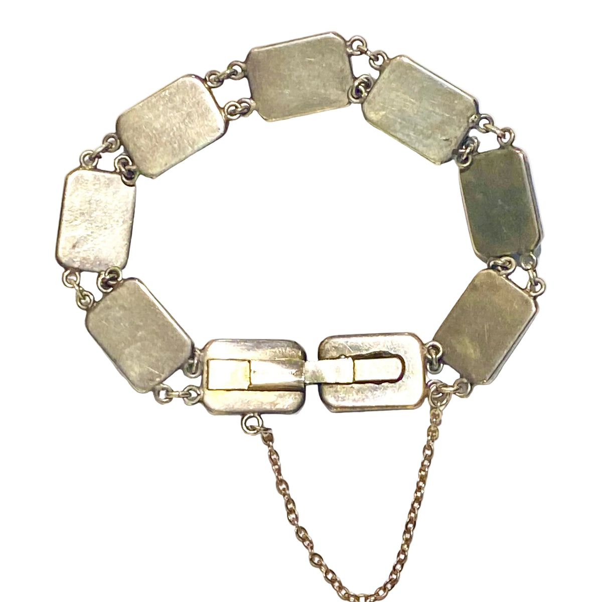 Vintage Sterling Silver Kingfisher Wing Bracelet