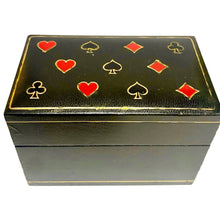 Italian Leather Playing Card Box