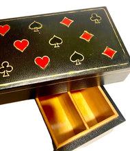 Italian Leather Playing Card Box
