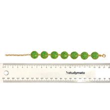Sterling Silver Gold Plated Emerald Cluster Bracelet