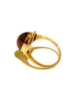 9ct Gold Cabochon Garnet Ring