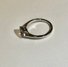 9ct White Gold, 1ct Pink Topaz Ring