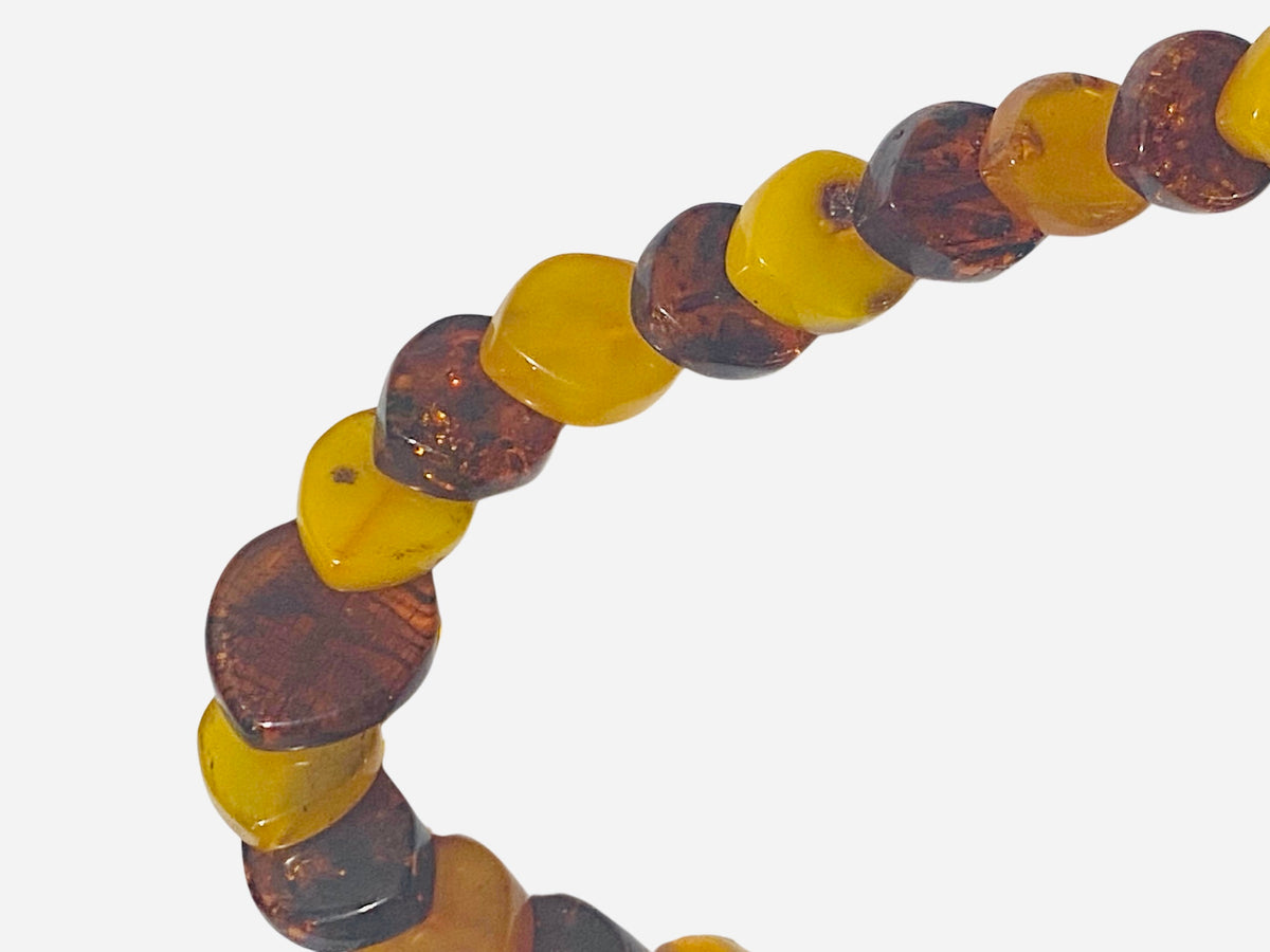 Art Deco Baltic Amber Beaded Necklace