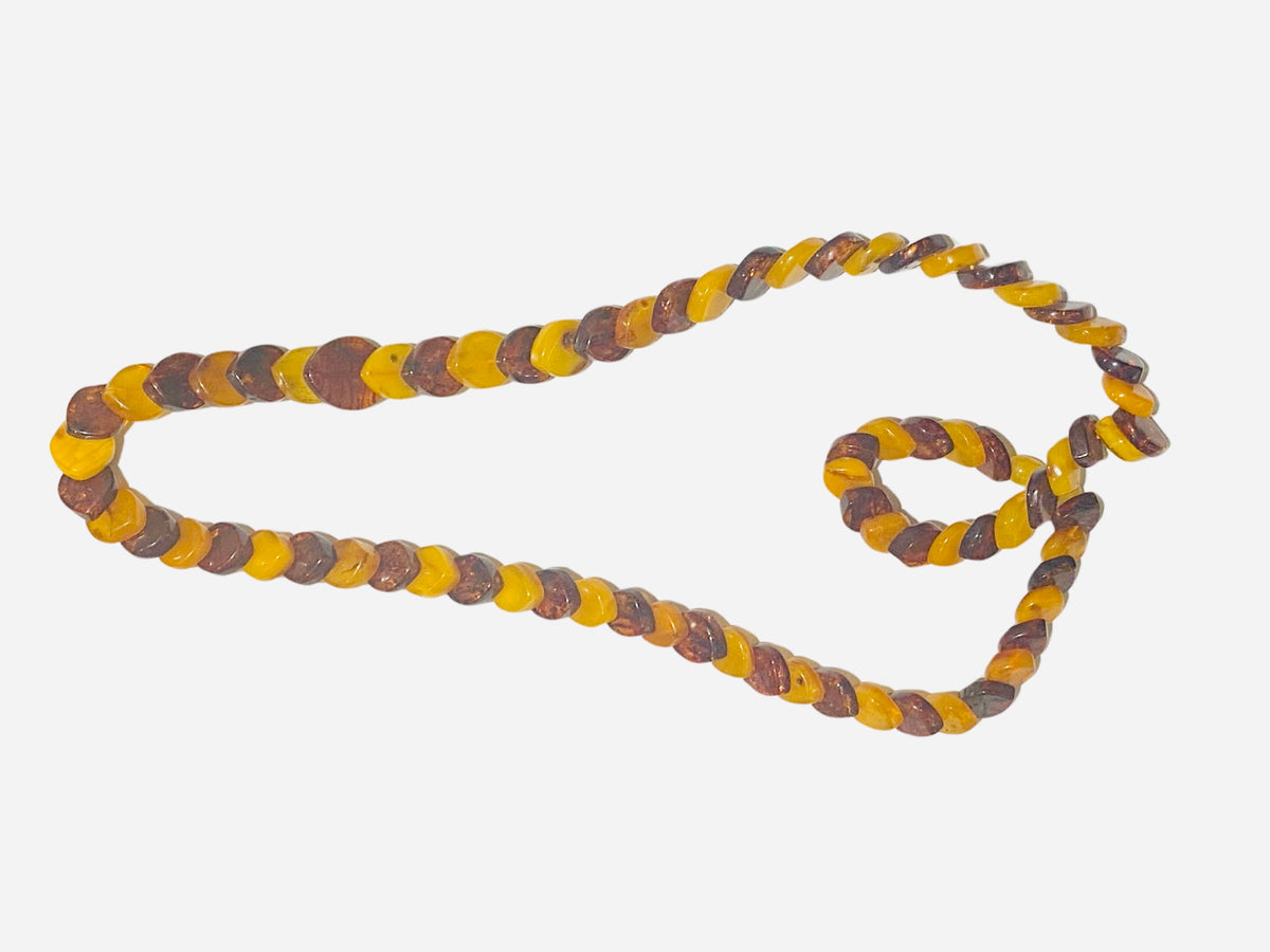 Art Deco Baltic Amber Beaded Necklace