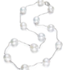 Sterling Silver Baroque Pearl Chain Necklace