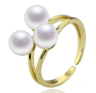 Sterling Silver Pearl Trilogy Ring