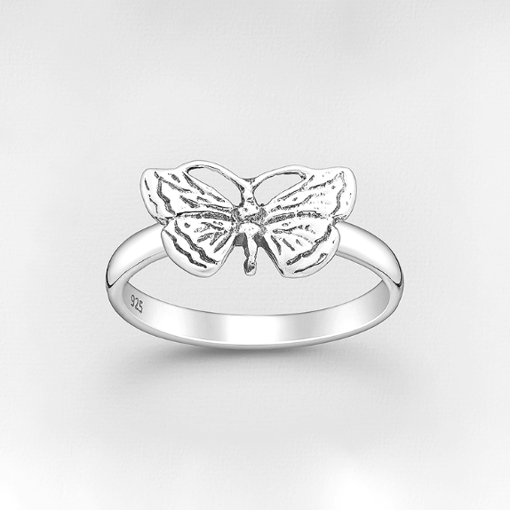 Sterling Silver Butterfly Ring
