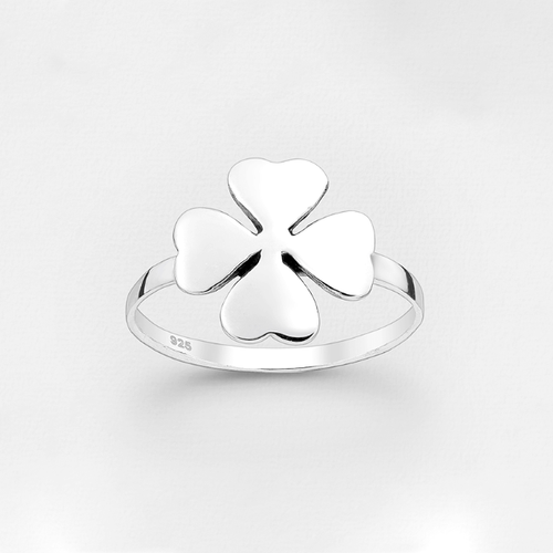 Sterling Silver Clover Ring