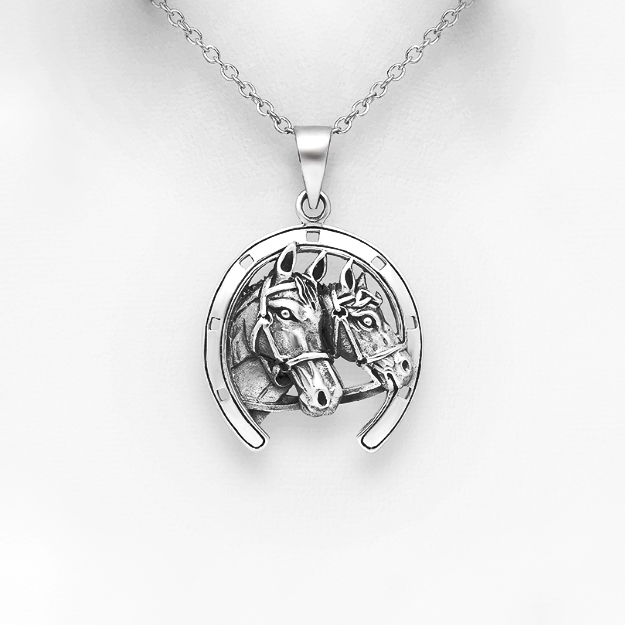 Sterling Silver Horseshoe Pendant
