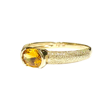 9ct Yellow Gold Oval Citrine Ring