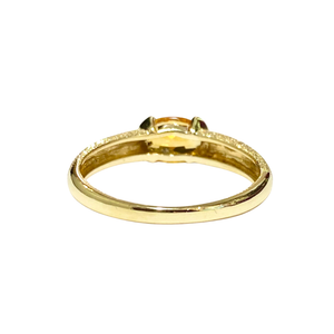 9ct Yellow Gold Oval Citrine Ring