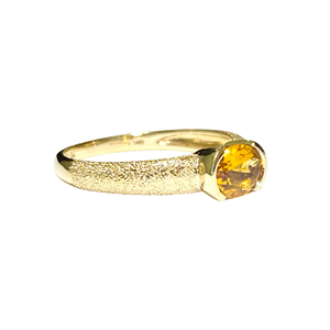 9ct Yellow Gold Oval Citrine Ring