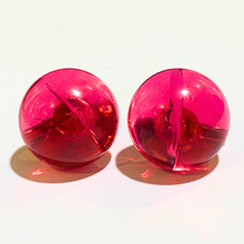 Bubblegum Pink Resin Screw Clip On Earrings