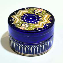 Bristol Blue Glass Jar