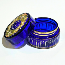 Bristol Blue Glass Jar