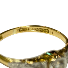 18ct Yellow Gold and Platinum Set Diamond Solitaire Ring