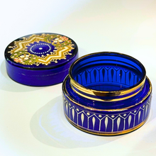 Bristol Blue Glass Jar