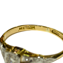 18ct Yellow Gold and Platinum Set Diamond Solitaire Ring