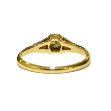 18ct Yellow Gold and Platinum Set Diamond Solitaire Ring