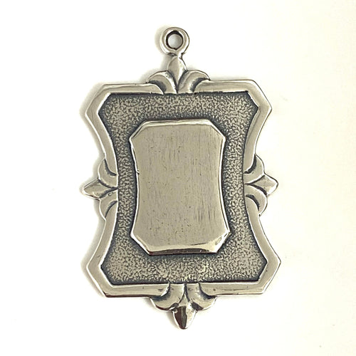 Sterling Silver Rectangle Medal Pendant